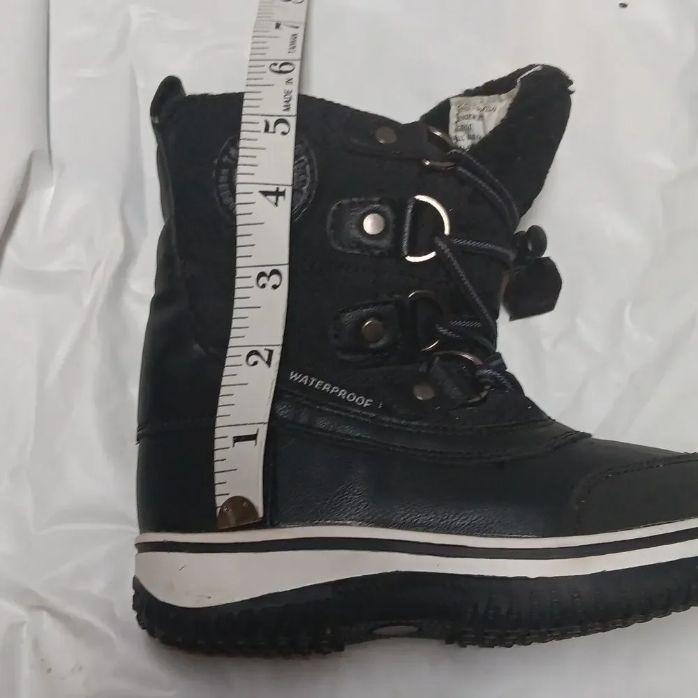Tamarack Black Thinsulate Watee Resistant Impermeable Snow Boots Toddler Sz 10